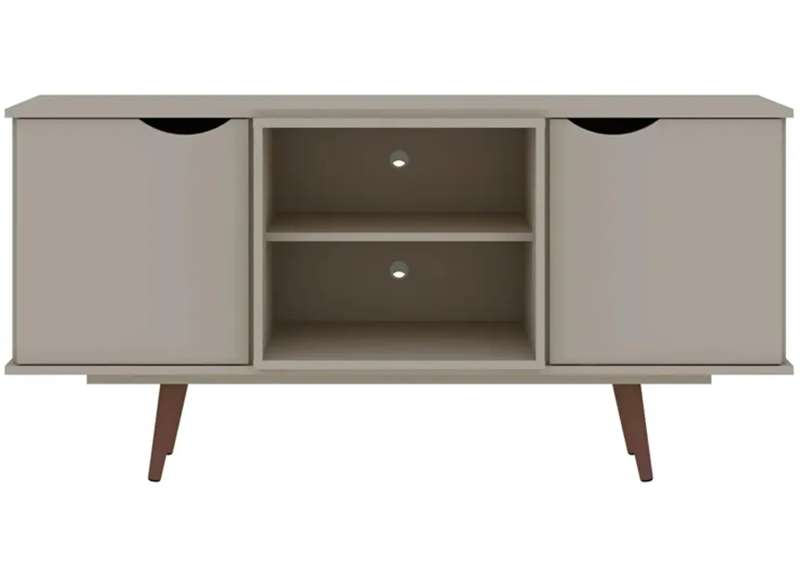 Hampton 53" TV Stand in Off White by Manhattan Comfort