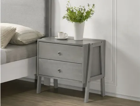 Granville 2-Drawers Stacking Cabinets in Antique Grey by Elements International Group
