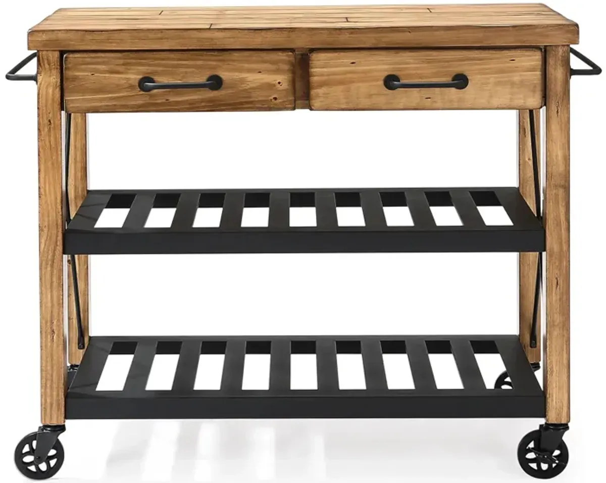 Roots Kitchen Cart in Natural by Crosley Brands