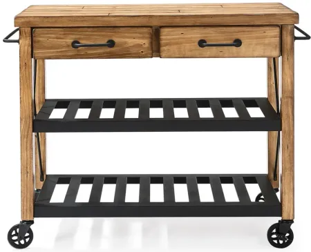 Roots Kitchen Cart in Natural by Crosley Brands