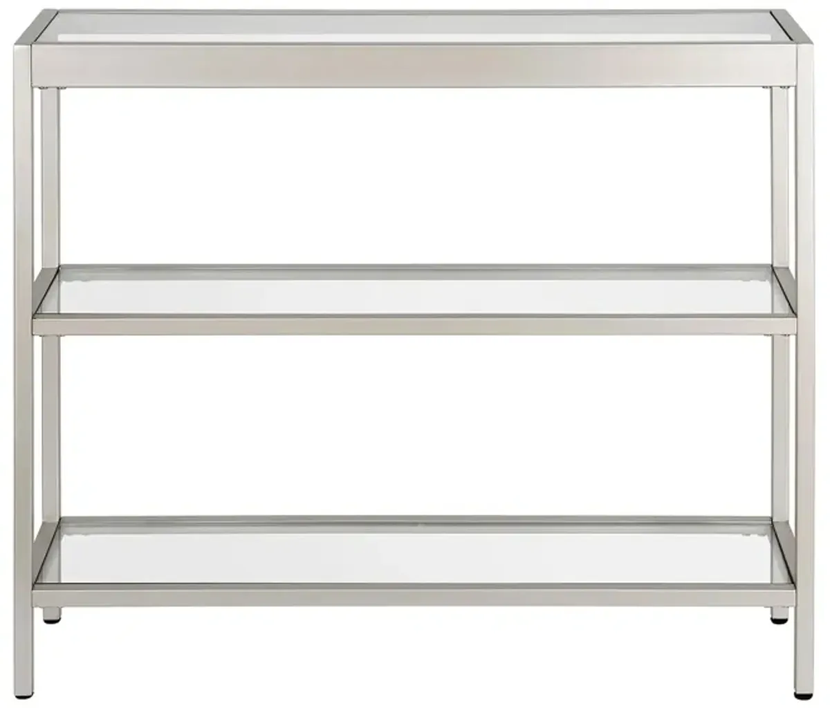 Alexis 36" Rectangular Console Table in Satin Nickel by Hudson & Canal