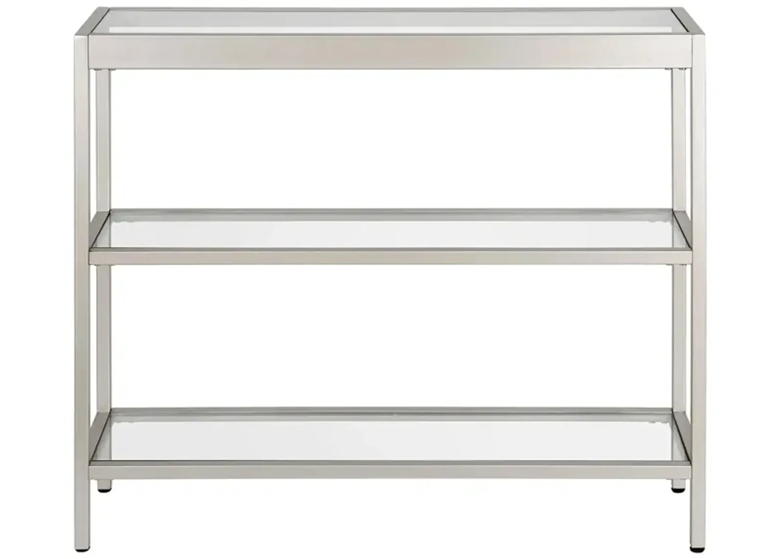 Alexis 36" Rectangular Console Table in Satin Nickel by Hudson & Canal