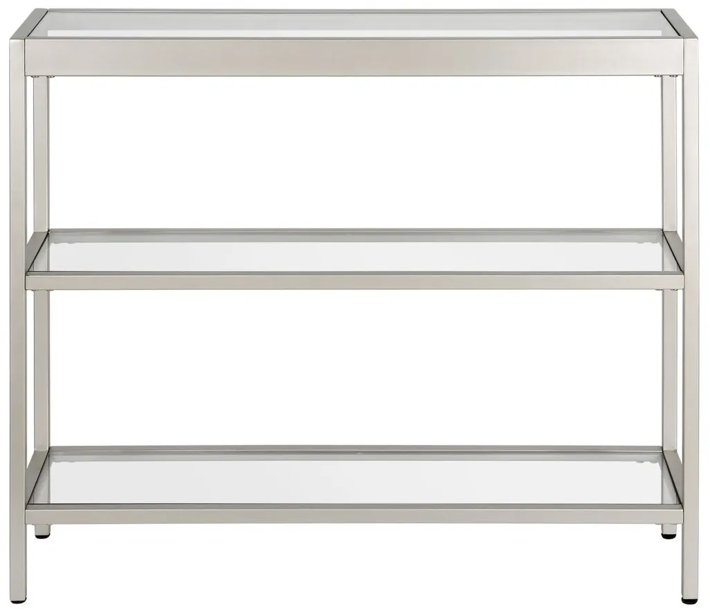 Alexis 36" Rectangular Console Table in Satin Nickel by Hudson & Canal