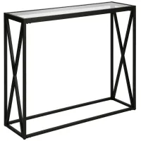 Arlo Rectangular Console Table in Blackened Bronze by Hudson & Canal