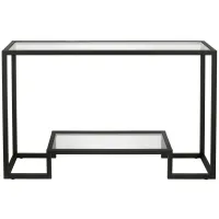 Vicky Rectangular Console Table in Blackened Bronze by Hudson & Canal