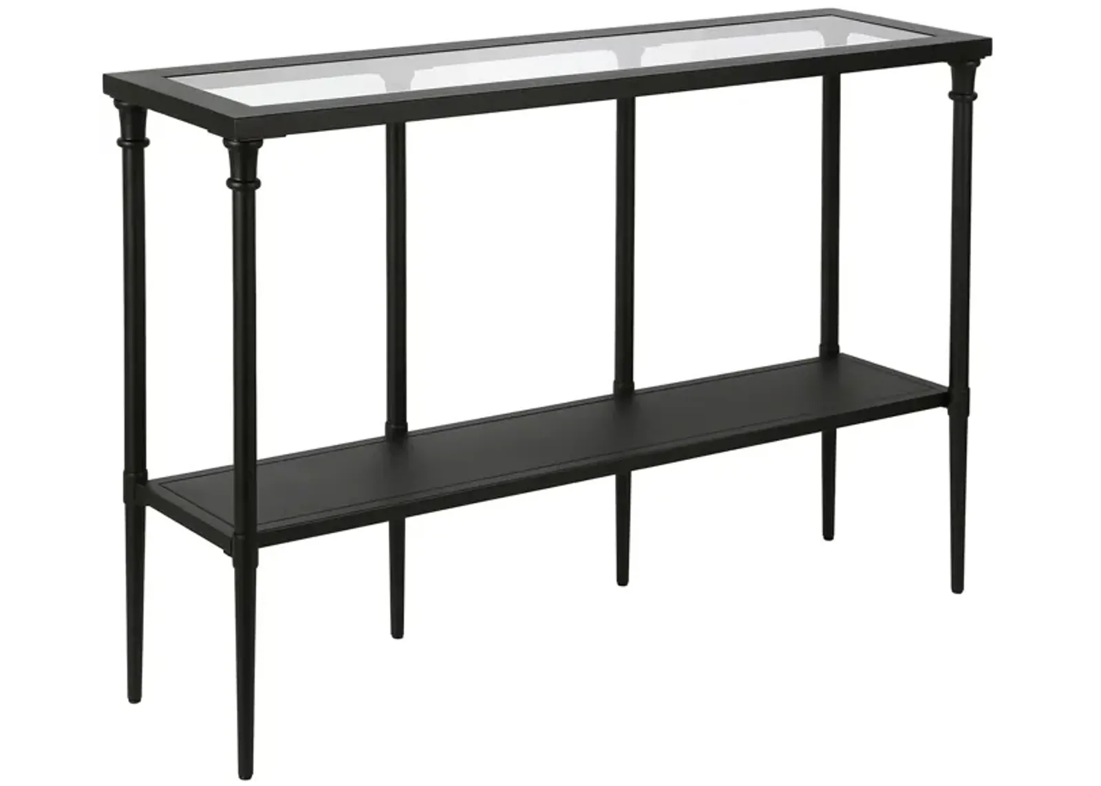 Dafna Rectangular Console Table in Blackened Bronze by Hudson & Canal