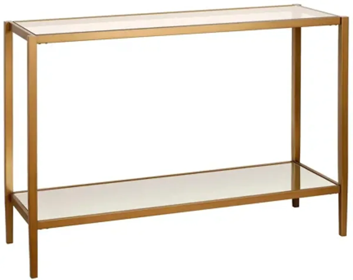 Hera Rectangular Mirrored Console Table