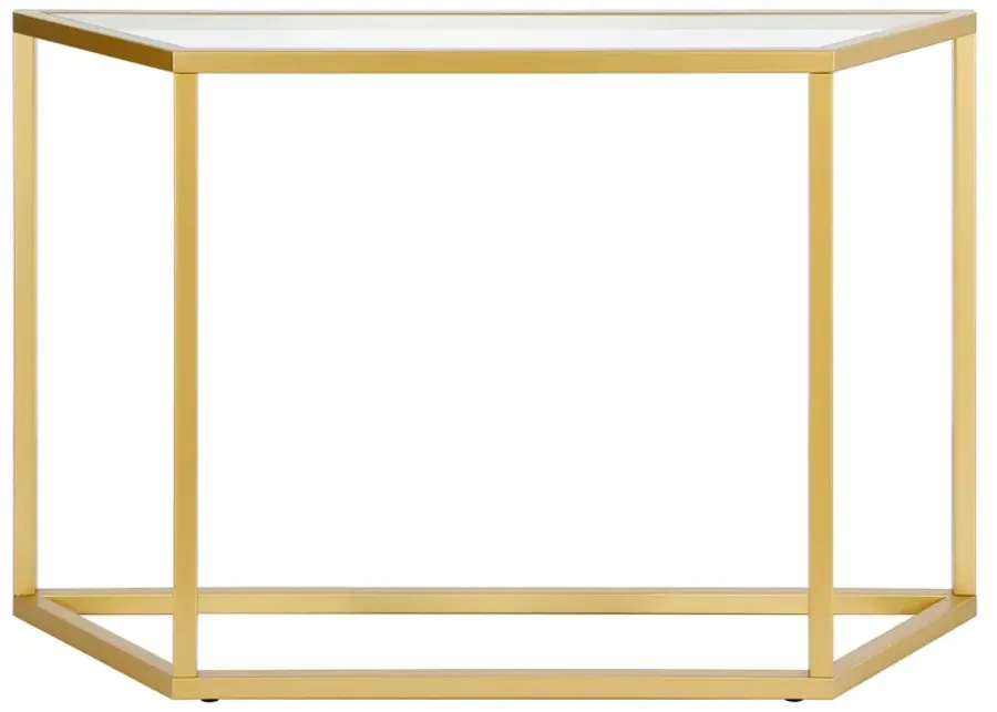 Levi Console Table in Brass by Hudson & Canal