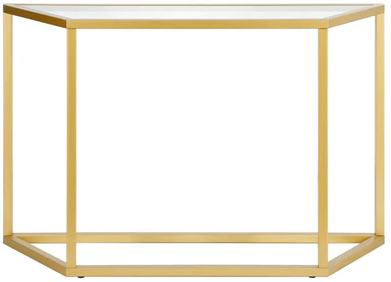 Levi Console Table in Brass by Hudson & Canal