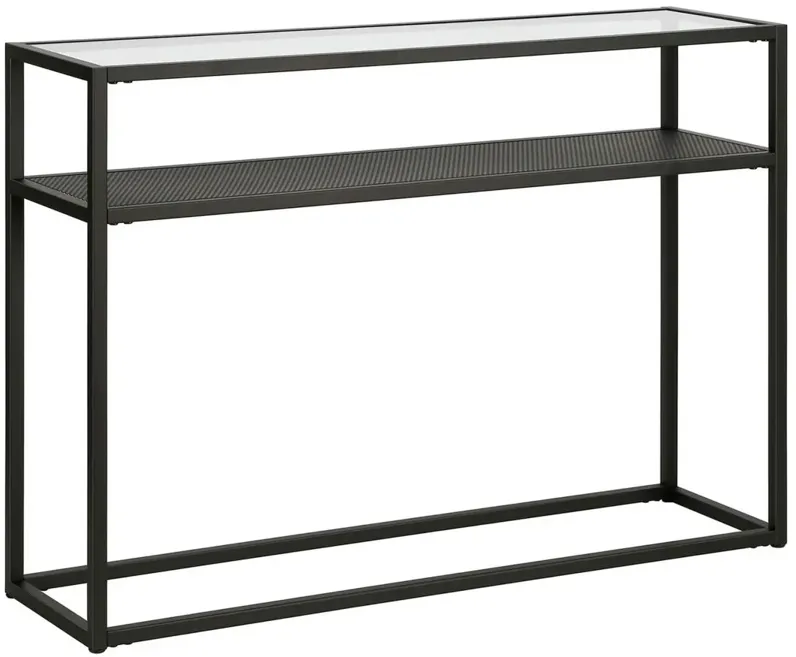 Nellie Rectangular Console Table in Blackened Bronze by Hudson & Canal