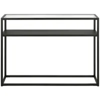 Nellie Rectangular Console Table in Blackened Bronze by Hudson & Canal
