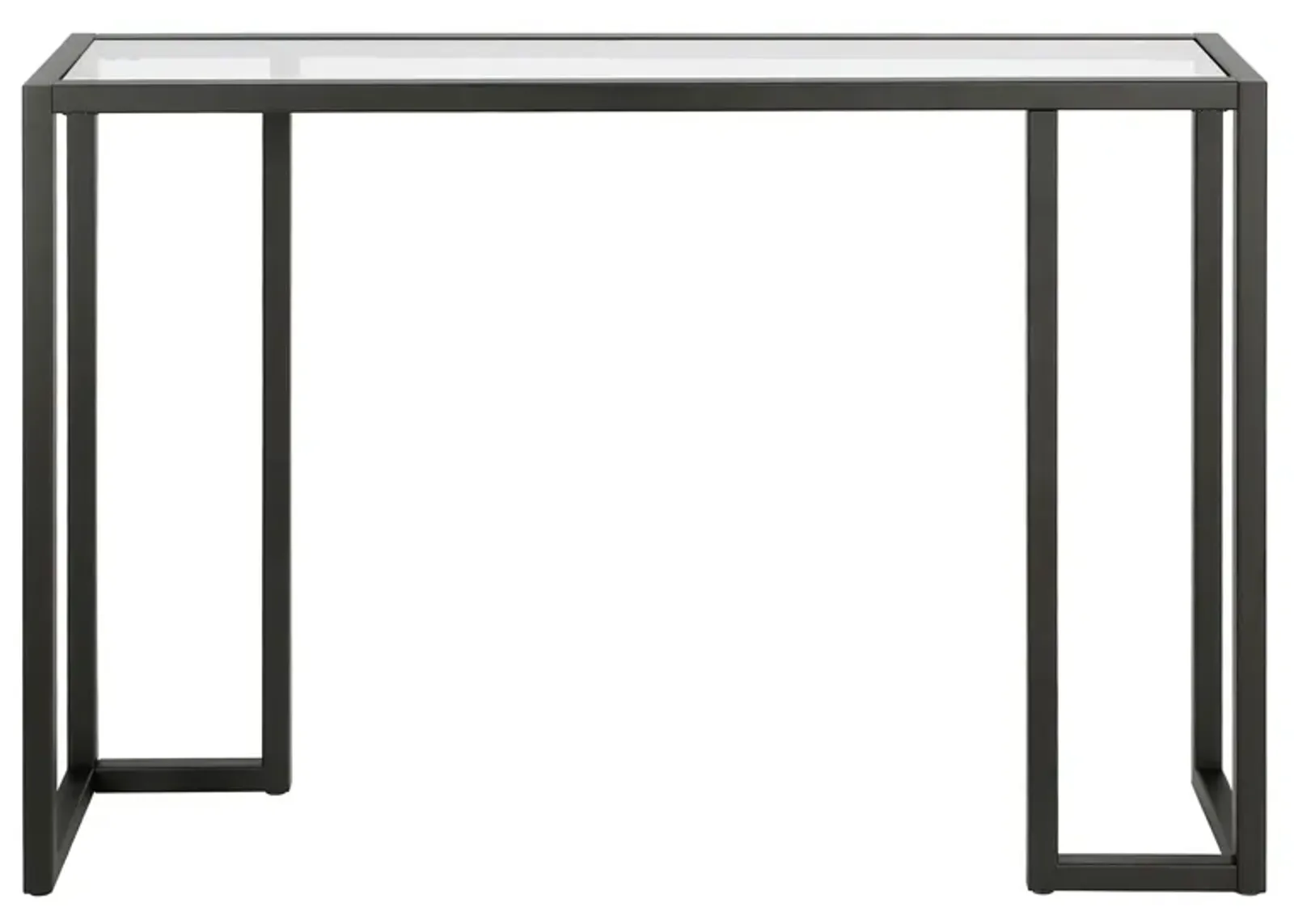 Oscar Rectangular Console Table in Blackened Bronze by Hudson & Canal