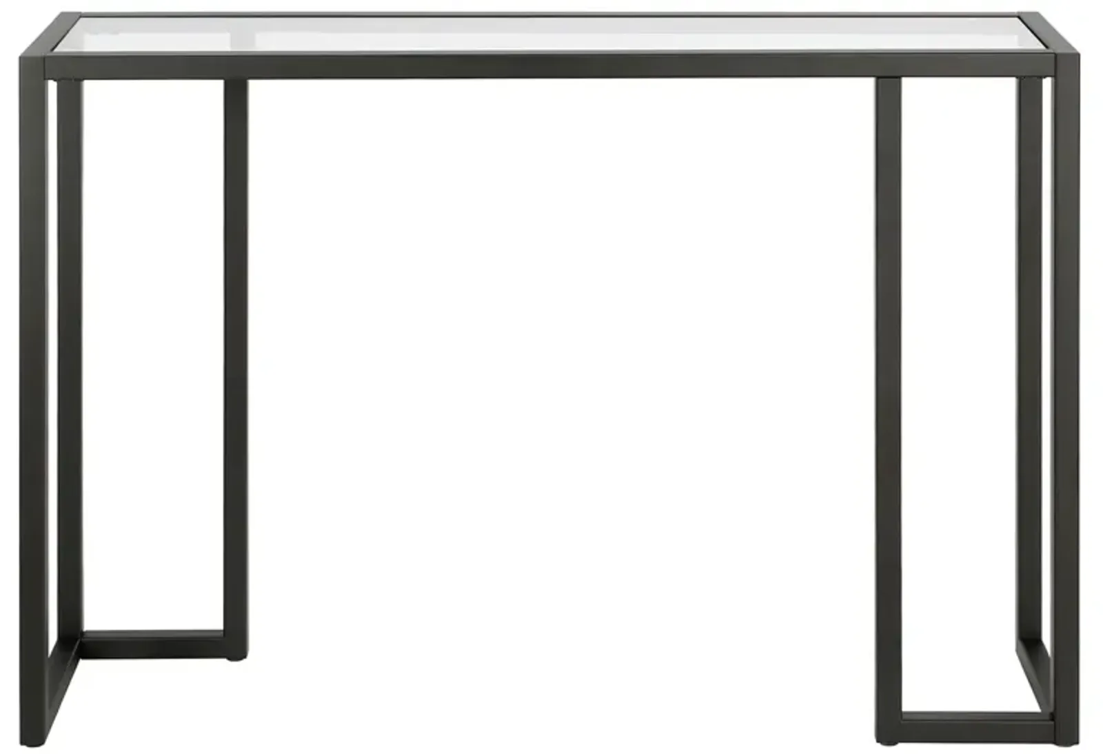 Oscar Rectangular Console Table in Blackened Bronze by Hudson & Canal