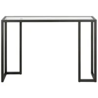 Oscar Rectangular Console Table in Blackened Bronze by Hudson & Canal