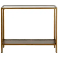Rigan 36" Rectangular Console Table in Brass by Hudson & Canal