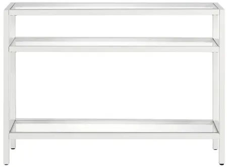 Sivil 42" Rectangular Console Table in White by Hudson & Canal