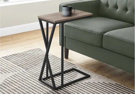 Janse Rectangular Accent Table in Dark Taupe by Monarch Specialties