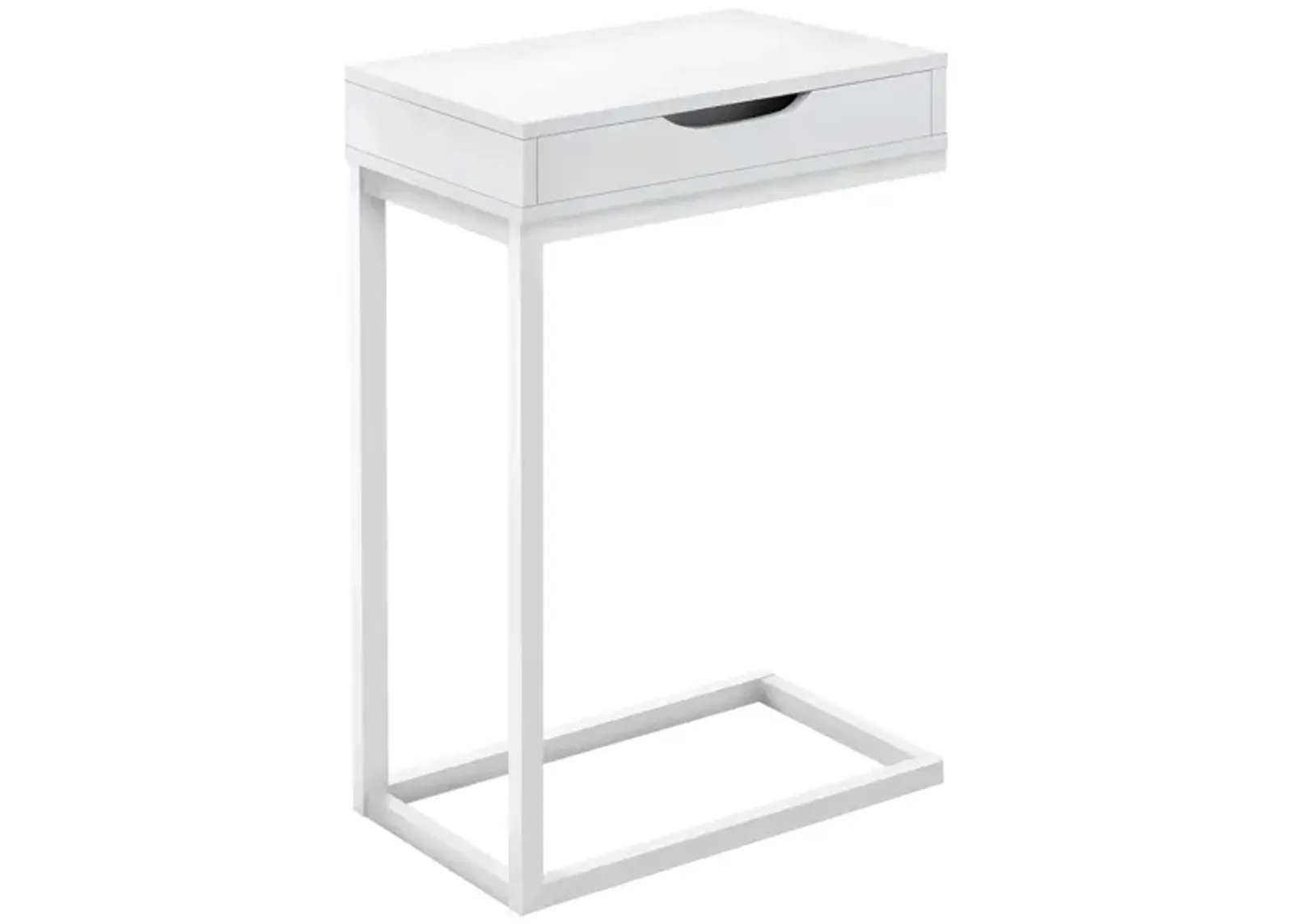 Cam Accent Table in White by Monarch Specialties