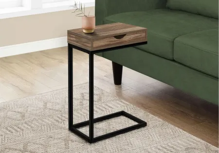 Cam Accent Table in Brown by Monarch Specialties