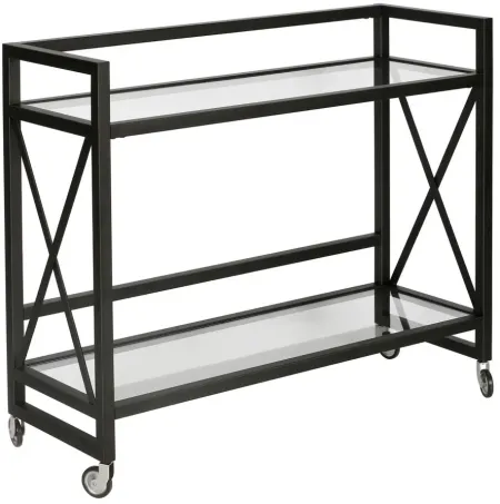 Holly Bar Cart in Blackened Bronze by Hudson & Canal