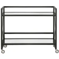 Holly Bar Cart in Blackened Bronze by Hudson & Canal
