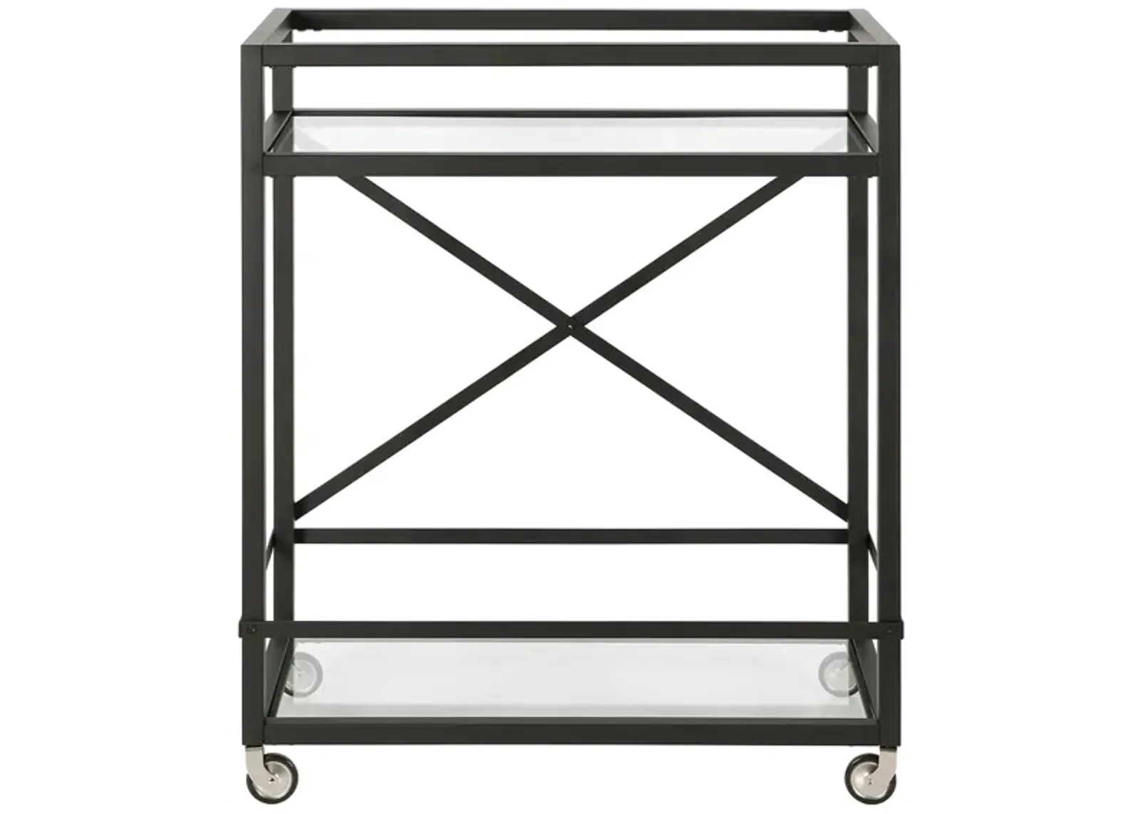 Wilson Bar Cart in Blackened Bronze by Hudson & Canal