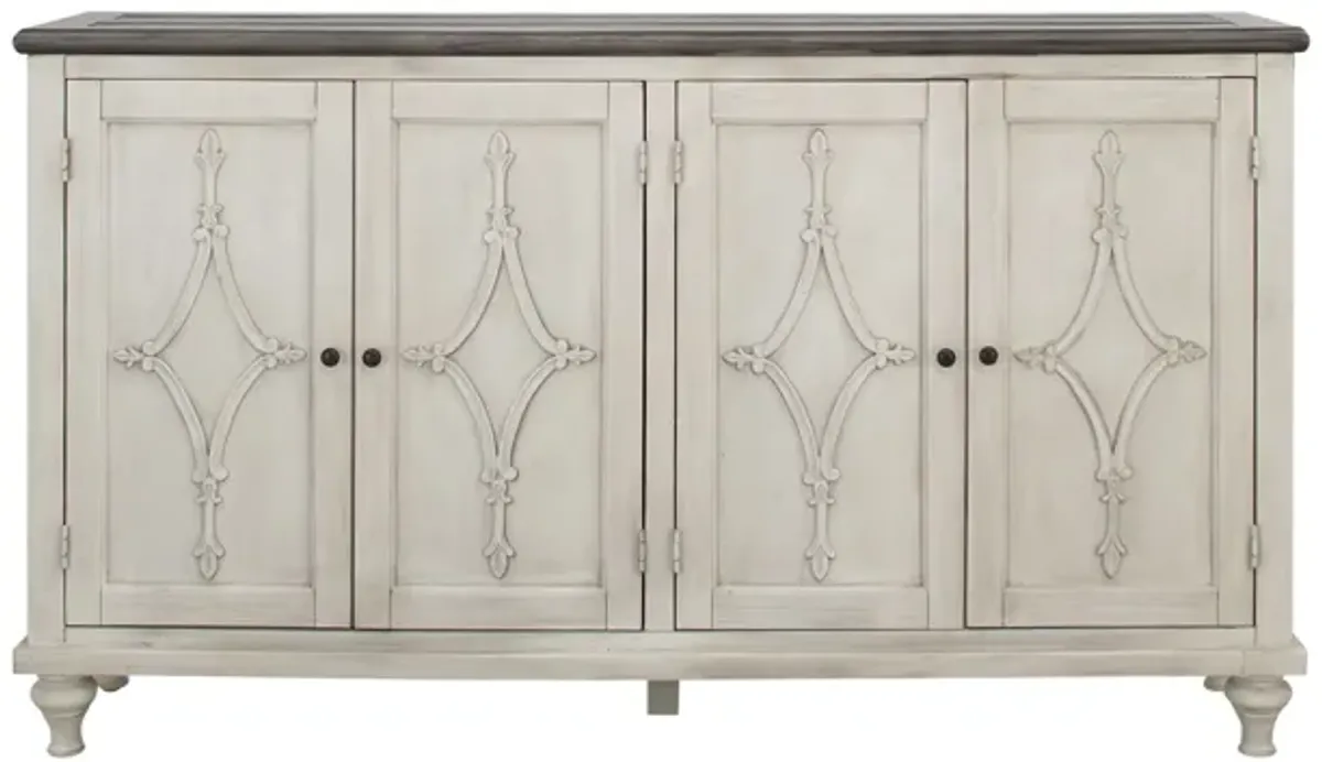 St. Claire Media Credenza in Cream by Coast To Coast Imports