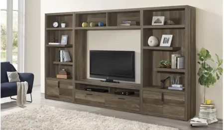 Northside TV Console in Rustic Natural by Homelegance