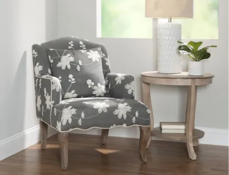 Kenna Arm Chair in Gray Wash by Linon Home Decor