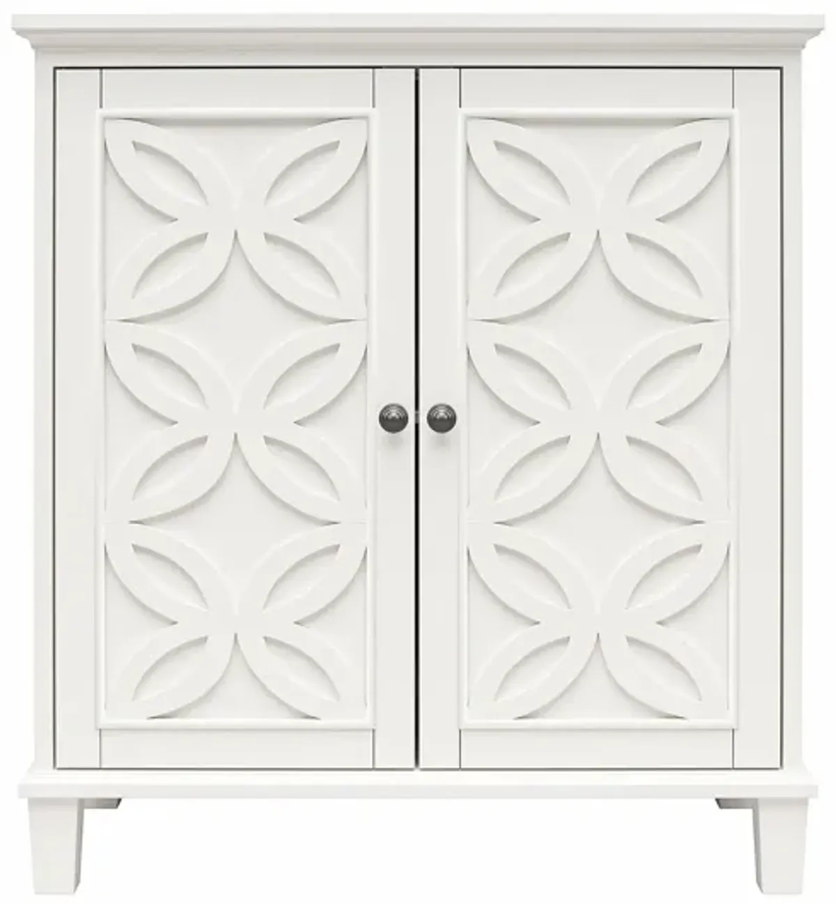 Celeste 2-Door Accent Cabinet in White by DOREL HOME FURNISHINGS