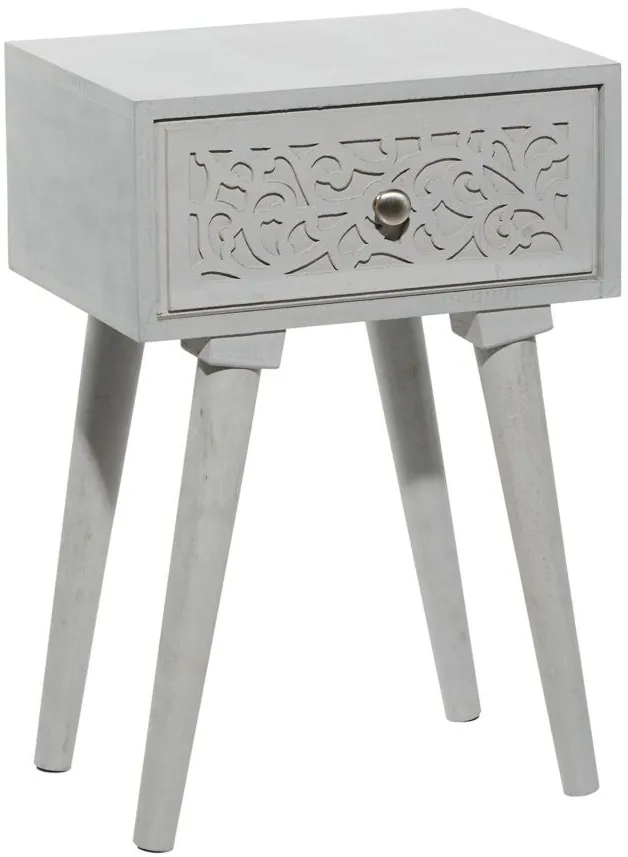 Ivy Collection Suitcase Accent Table in Gray by UMA Enterprises