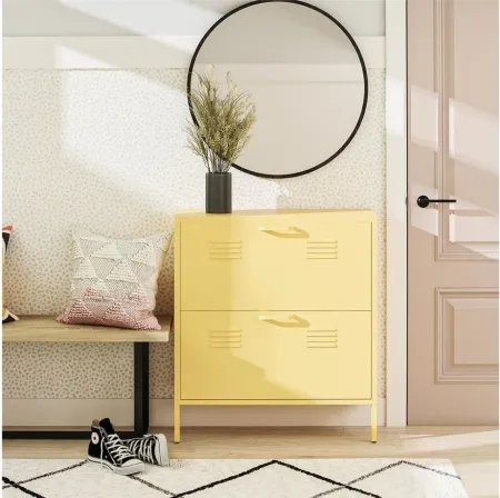 Cache Shoe Storage in Yellow by DOREL HOME FURNISHINGS