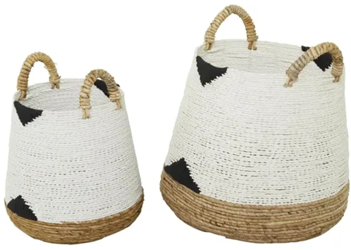 Ivy Collection Casey Basket - Set of 2