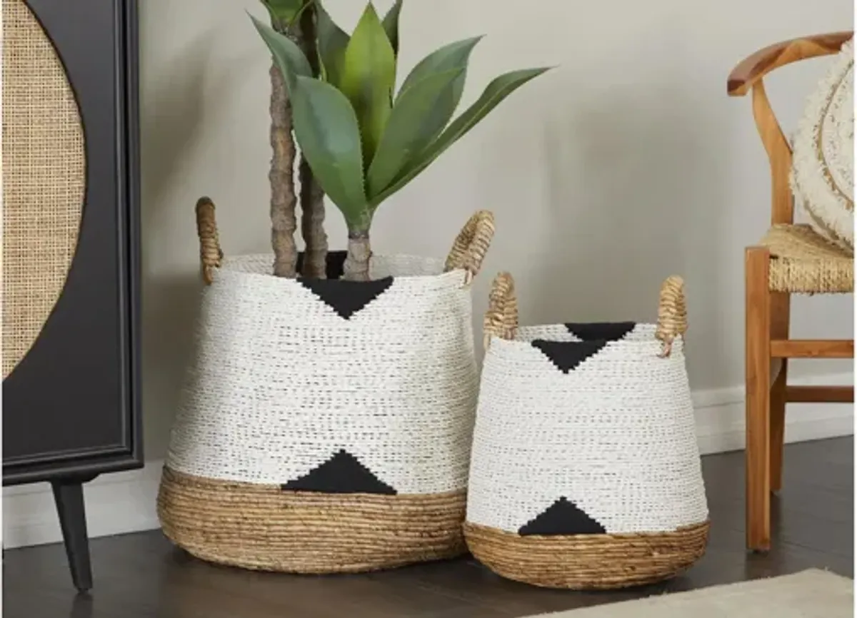 Ivy Collection Casey Basket - Set of 2