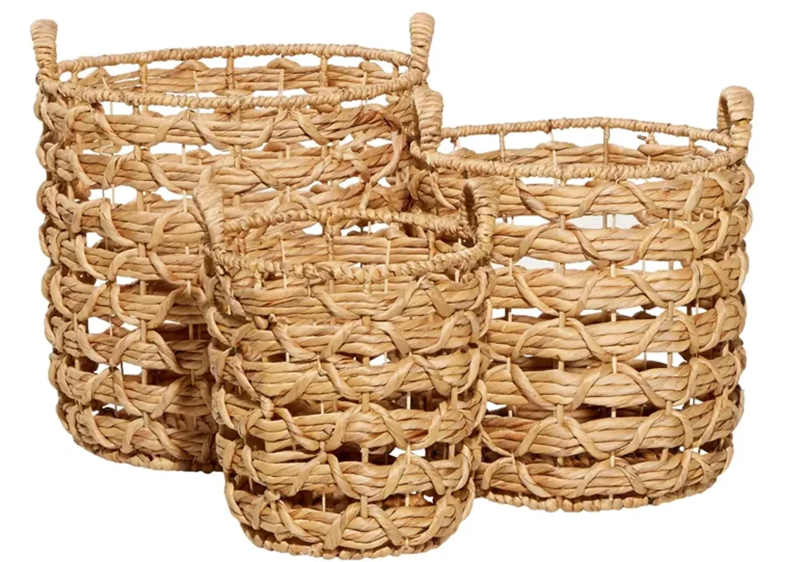 Ivy Collection Storage Basket - Set of 3 in Brown by UMA Enterprises