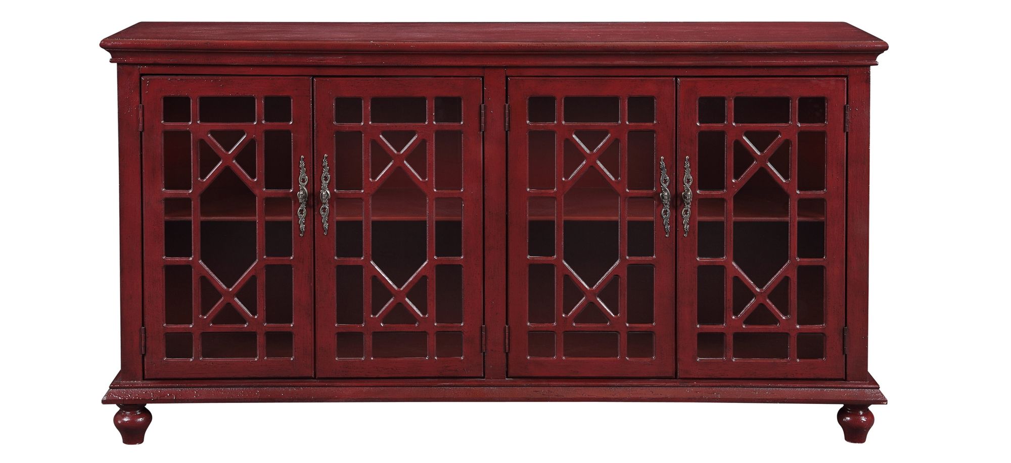 Millstone 72" Media Credenza in Esnon Texture Red by Coast To Coast Imports