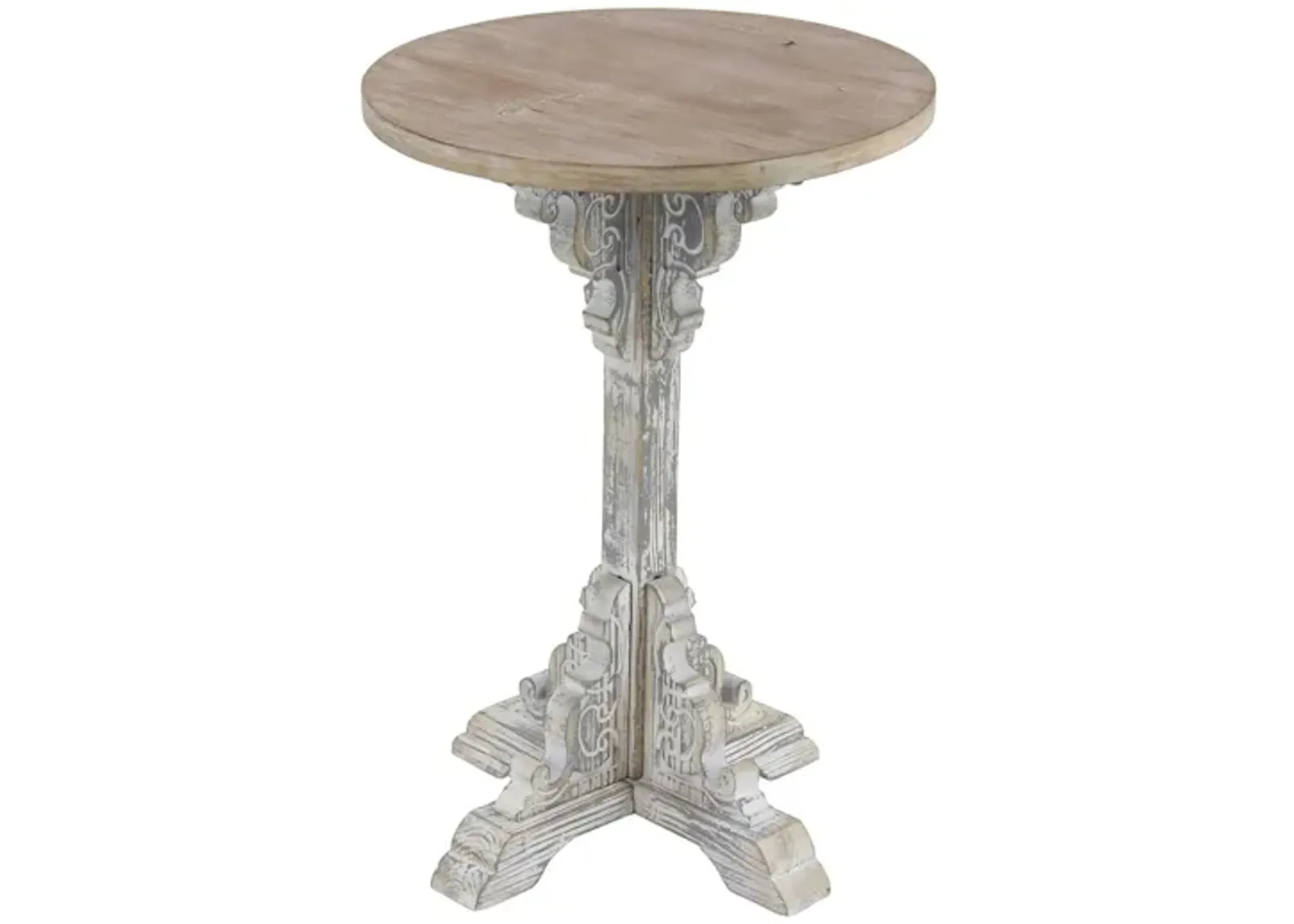 Ivy Collection Accent Table in Gray by UMA Enterprises