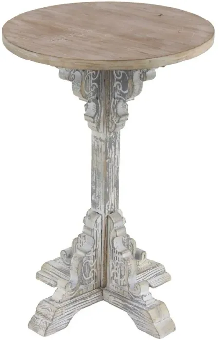 Ivy Collection Accent Table in Gray by UMA Enterprises