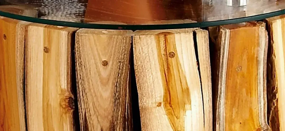 Ivy Collection Tree Trunk Accent Table