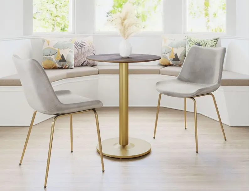 Alto Bistro Table in Brown by Zuo Modern