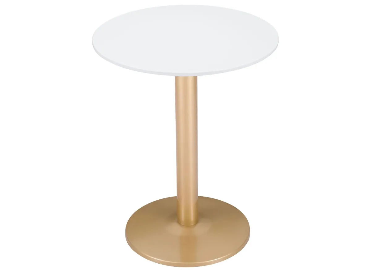 Alto Bistro Table in White by Zuo Modern