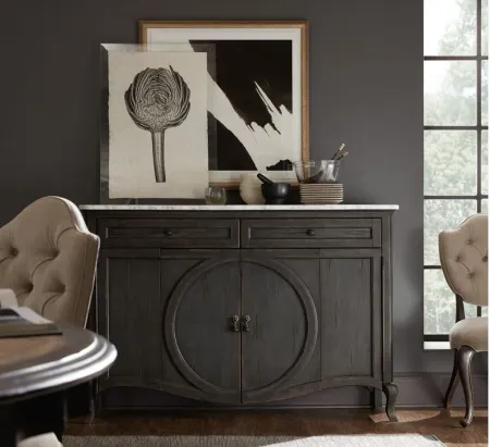 Melange Four-Door Two-Drawer Credenza in Charcoal by Hooker Furniture