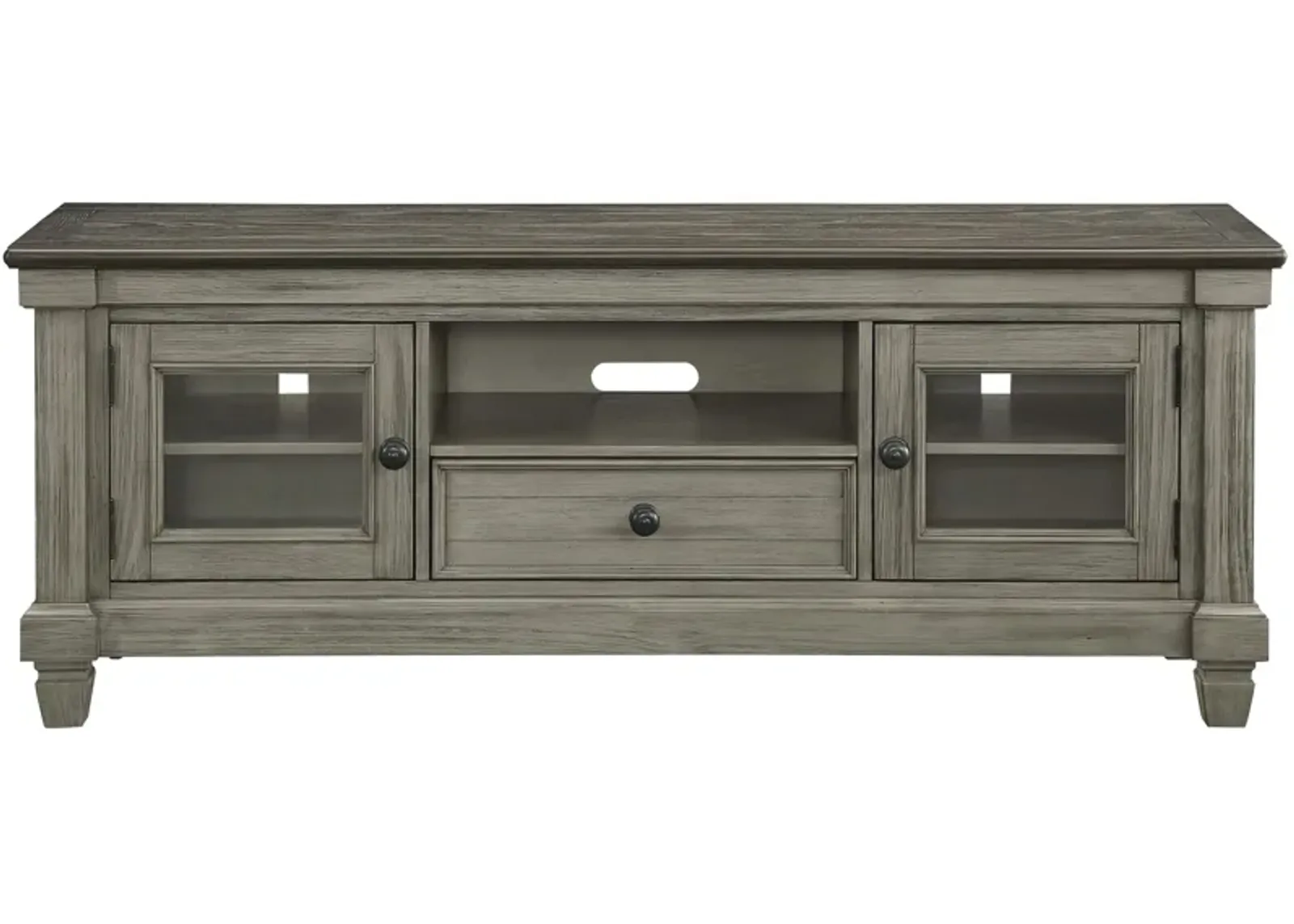 Lark Tv Console in Coffee and Antique Gray by Homelegance