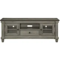 Lark TV Console in 2-Tone Finish (Coffee and Antique Gray) by Homelegance