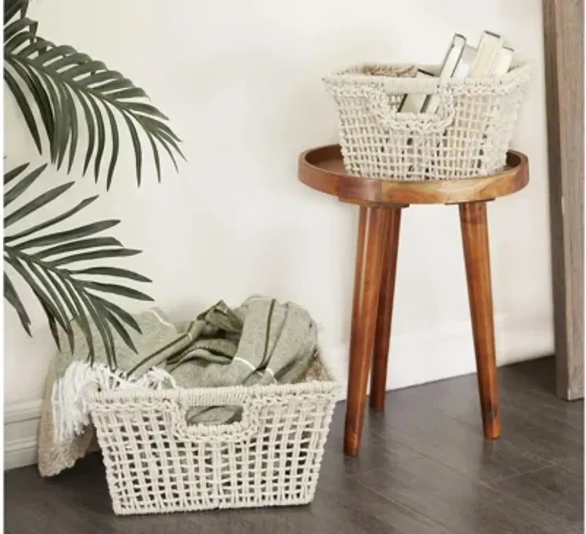 Ivy Collection Alia Storage Basket - Set of 2