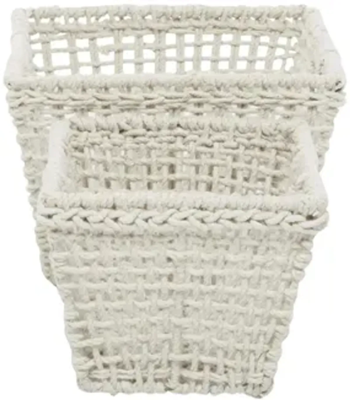 Ivy Collection Alia Storage Basket - Set of 2