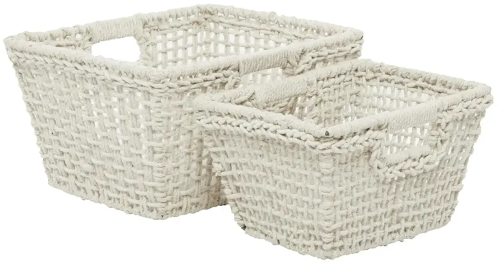 Ivy Collection Alia Storage Basket - Set of 2