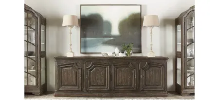 Traditions Credenza in Maduro, a rich brown with grey undertones by Hooker Furniture