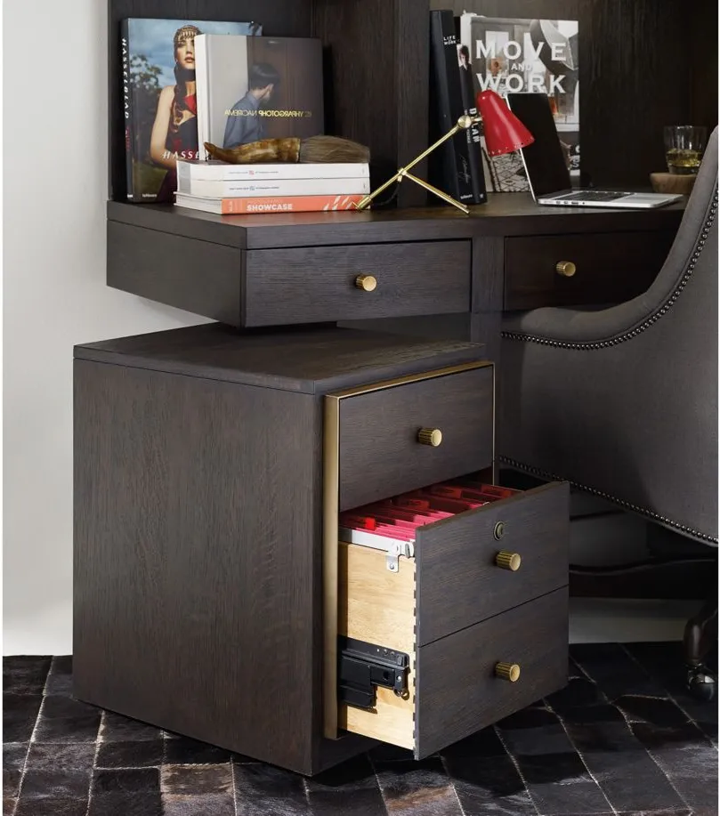 Curata Mobile File Cabinet in Oak by Hooker Furniture