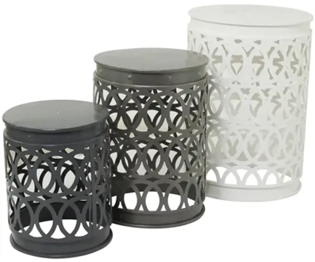 Ivy Collection Basket Accent Table 3-pc.